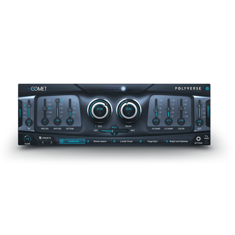 Polyverse Comet Wtyczka VST - 1 - Efekty (wtyczki VST, VSTi, TDM, RTAS itp.)) - Wszechstronna wtyczka pogłosowa do tworzenia roz