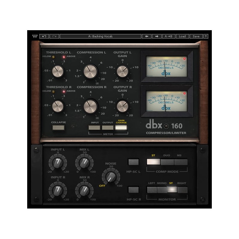 Waves dbx® 160 Compressor / Limiter - Wtyczka kompresora (do pobrania)