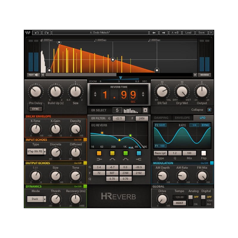 Waves H-Reverb Hybrid Reverb - Wtyczka pogłosu (do pobrania)