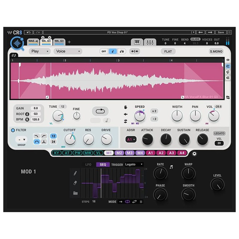 Waves CR8 Creative Sampler - Wtyczka samplera (do pobrania)
