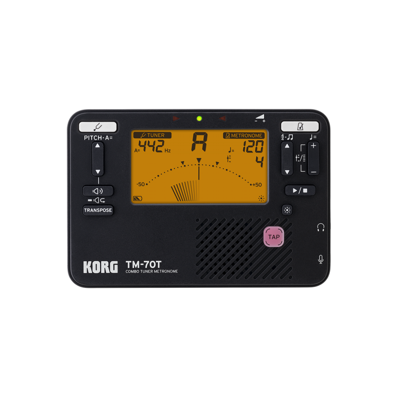 Korg TM-70C BK - Tuner, metronom + mikrofon - 3 - Metronomy - Korg TM-70C BK łączy tuner i metronom w jednym urządzeniu, jest os