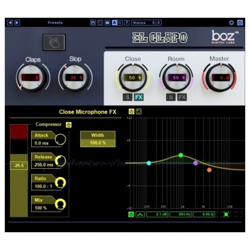 Boz Digital Labs El Clapo - Wtyczka perkusyjna (do pobrania)