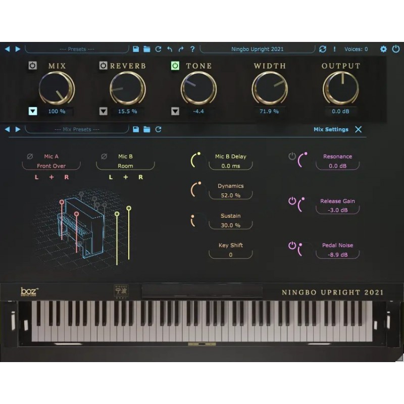Boz Digital Labs Ningbo Upright 2021 Pro - Wtyczka VST wirtualnego instrumentu (upgrade - do pobrania)