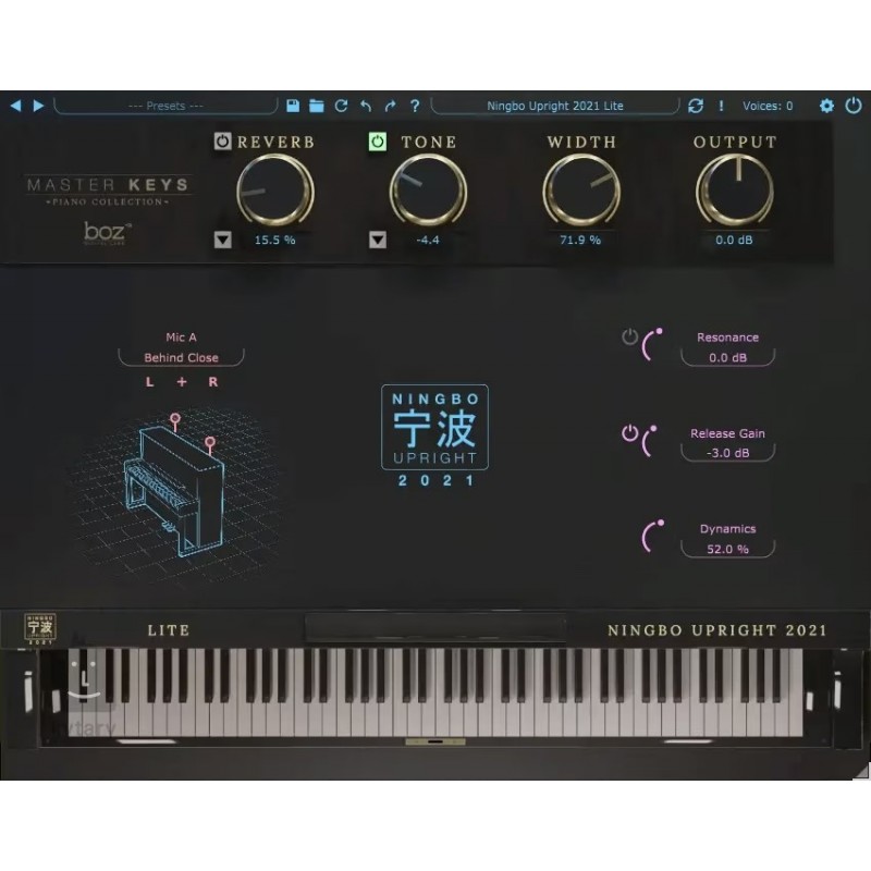 Boz Digital Labs Ningbo Upright 2021 Lite - Wtyczka VST wirtualnego instrumentu (upgrade - do pobrania)