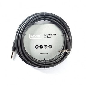 DUNLOP MXR DCIX20R - kabel gitarowy 6m - 1 - Kable instrumentalne - 6 metrowy kabel -jeden wtyk kątowy, drugi prosty. Seria PRO,