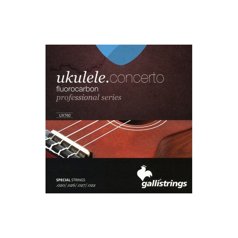 Galli Strings UX760 struny do ukulele koncertowego - 1 - Struny gitarowe - Zestaw strun do ukulele koncertowegom mocne struny: G