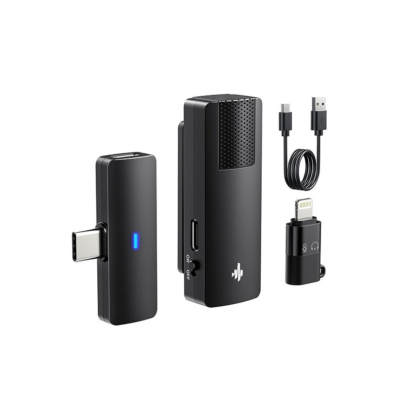 DONNER LM-100 - Mikrofon typu Lavalier - 2 - Mikrofony prezenterskie - Mikrofon typu Lavalier, 4 poziomy głośności, redukcja szu