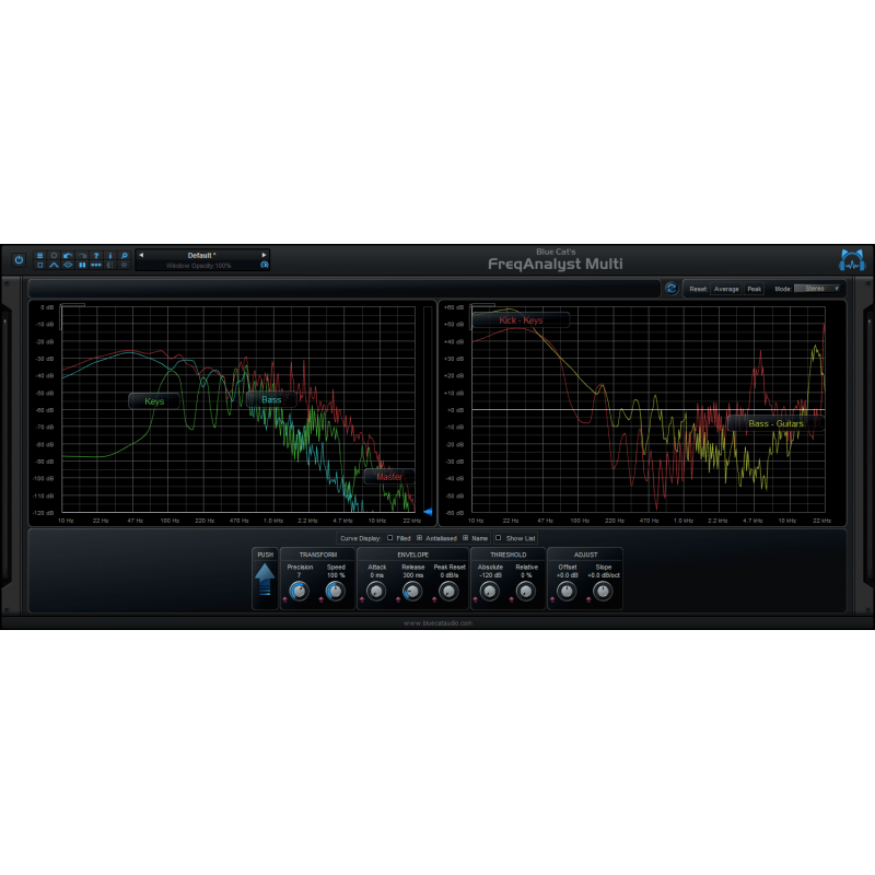 Blue Cat Audio FreqAnalystMulti - Wtyczka analizy widma (do pobrania)