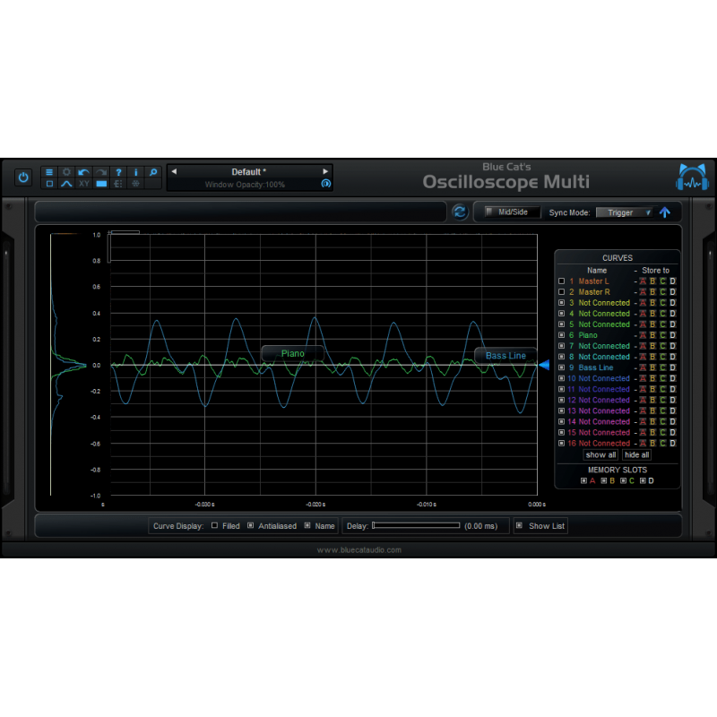 Blue Cat Audio OsciloscopeMulti - Wtyczka analizy widma (do pobrania)