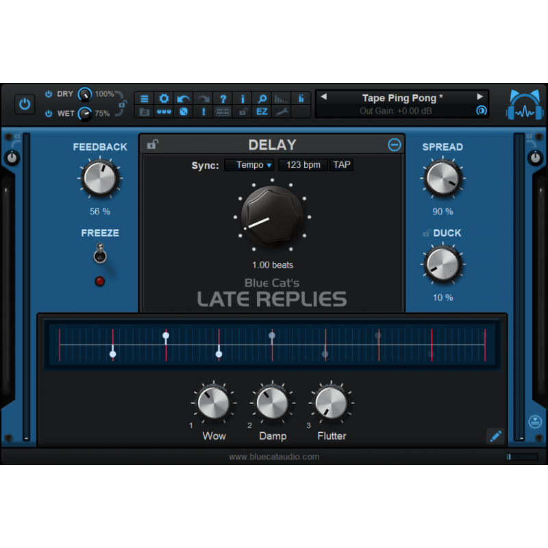 Blue Cat Audio Late Replies - Wtyczka delay, reverb i multi-efekt (do pobrania)