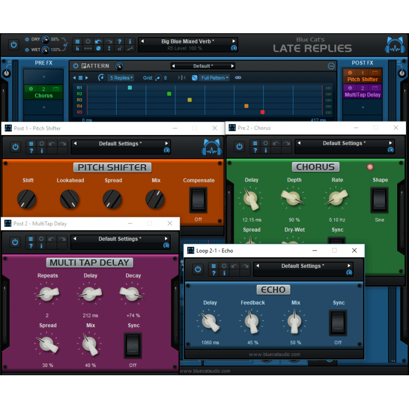 Blue Cat Audio Late Replies - Wtyczka delay, reverb i multi-efekt (do pobrania)