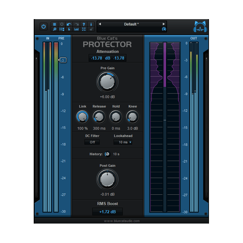 Blue Cat Audio Protector - Wtyczka limitera (do pobrania)