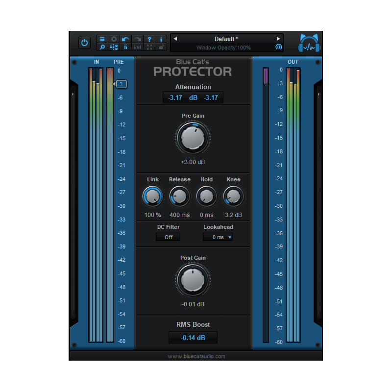 Blue Cat Audio Protector - Wtyczka limitera (do pobrania)