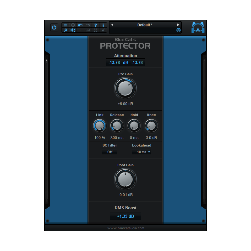 Blue Cat Audio Protector - Wtyczka limitera (do pobrania)