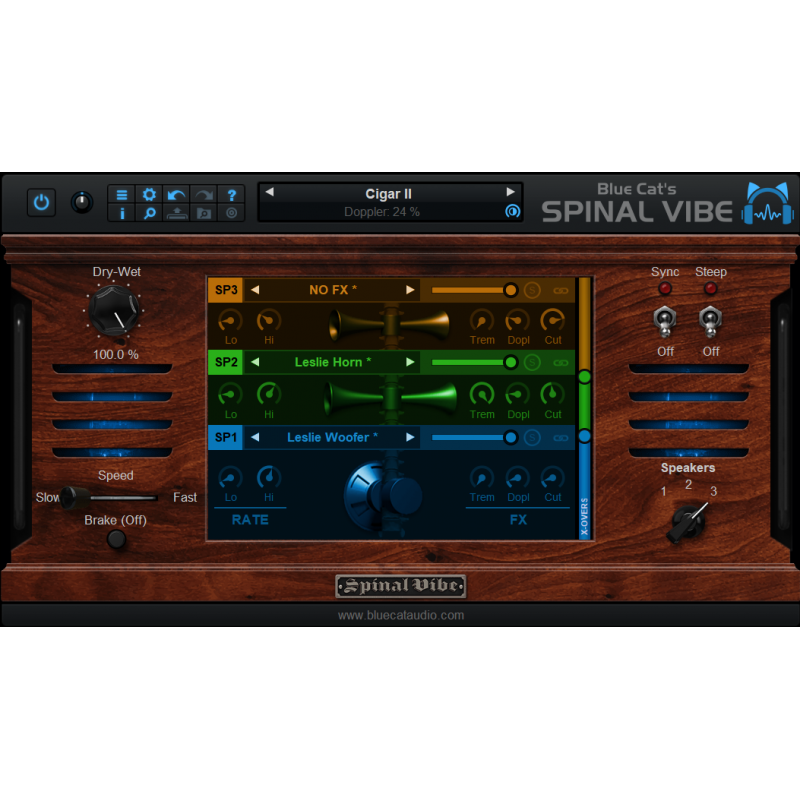 Blue Cat Audio Spinal Vibe - Wtyczka emulatora wielogłośnikowego (do pobrania)