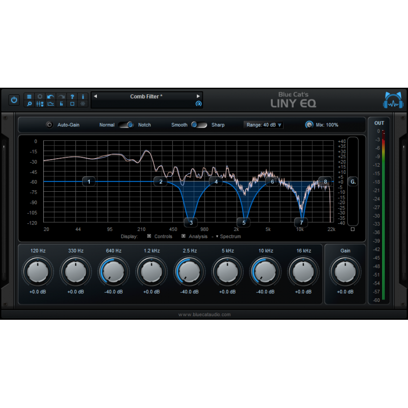 Blue Cat Audio LinyEQ - Wtyczka korektora fazy liniowej (do pobrania)