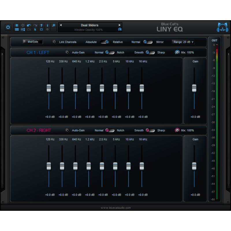 Blue Cat Audio LinyEQ - Wtyczka korektora fazy liniowej (do pobrania)