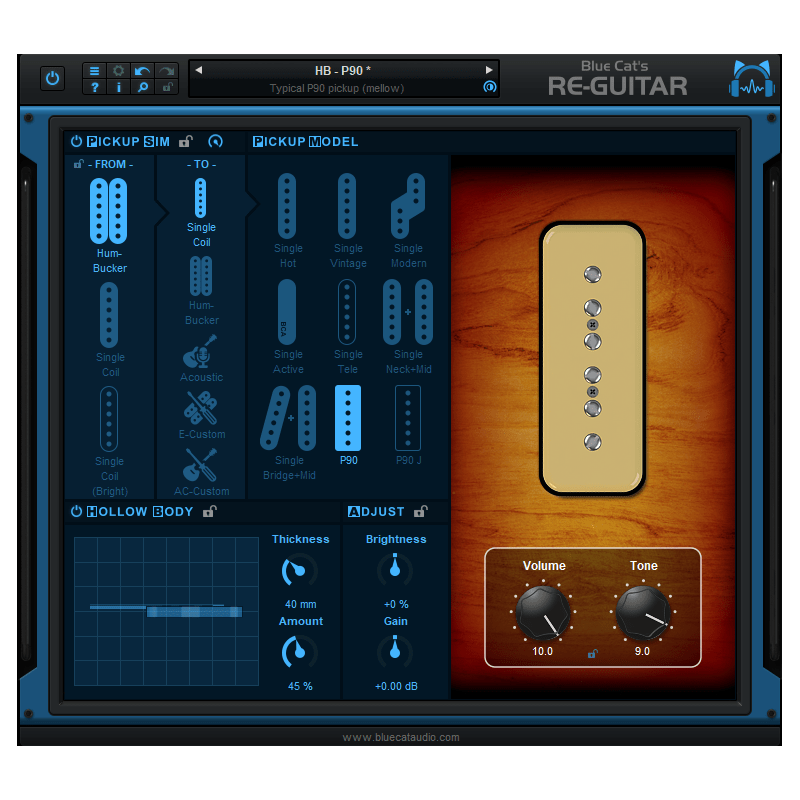 Blue Cat Audio Re-Guitar - Wtyczka do emulacji brzmień gitarowych (do pobrania)