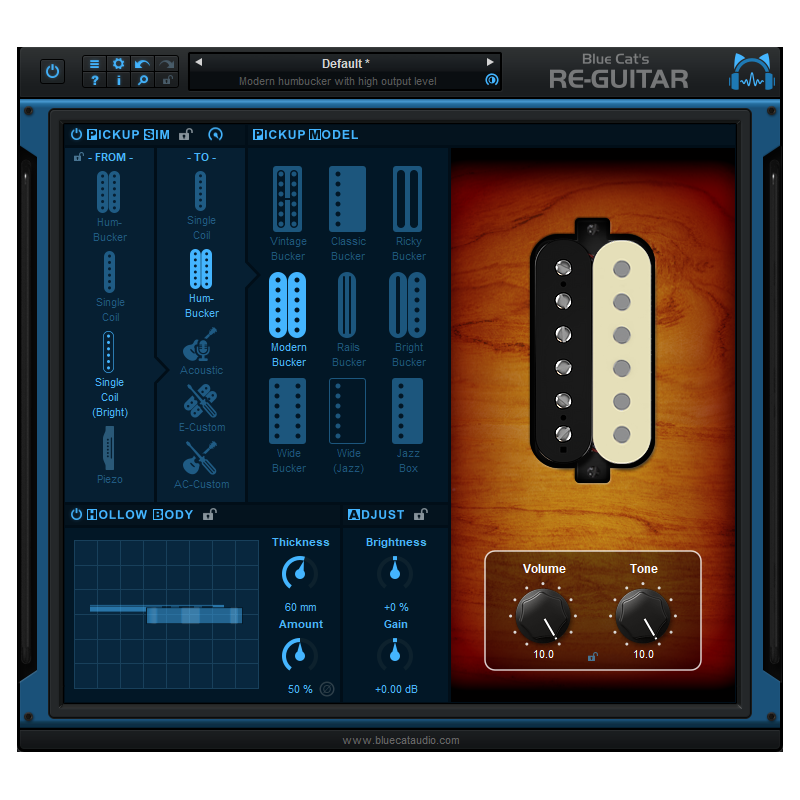 Blue Cat Audio Re-Guitar - Wtyczka do emulacji brzmień gitarowych (do pobrania)