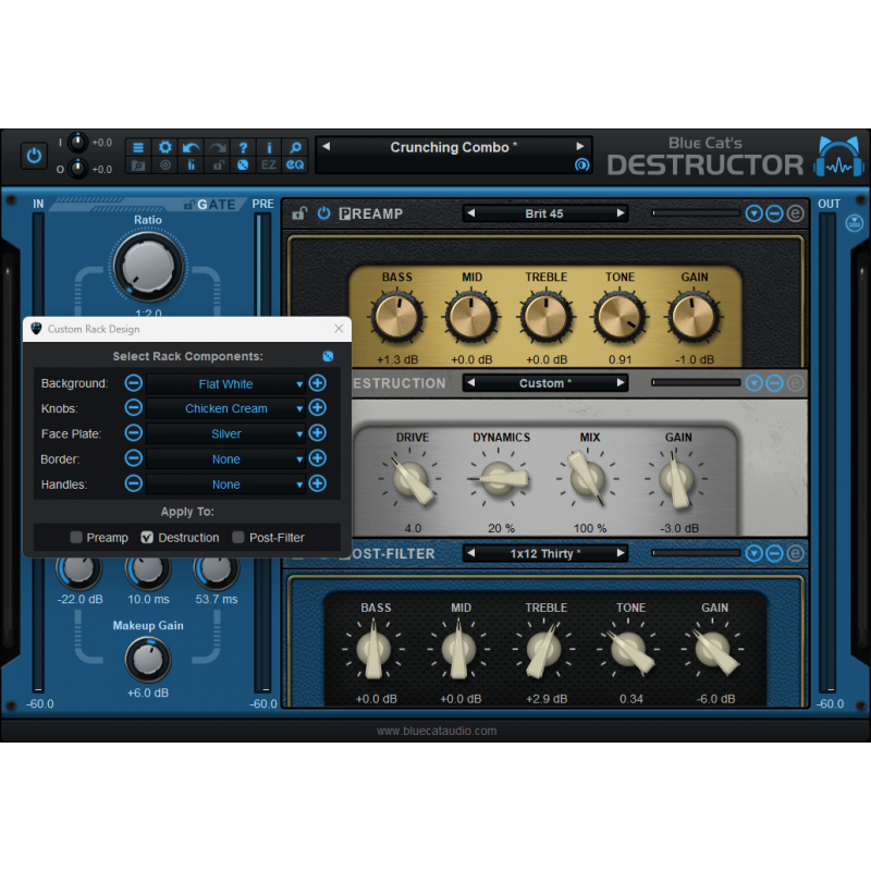 Blue Cat Audio Destructor 2 - Wtyczka do modelowania zniekształceń i symulacji wzmacniaczy (do pobrania)