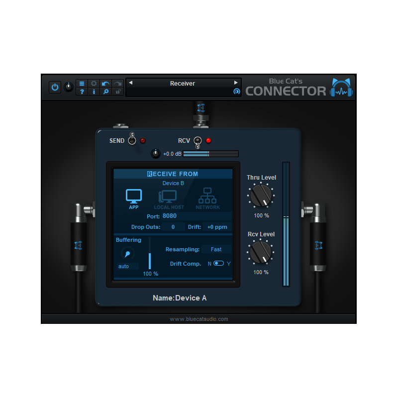 Blue Cat Audio Connector - Wtyczka strumieniowa audio i MIDI (do pobrania)