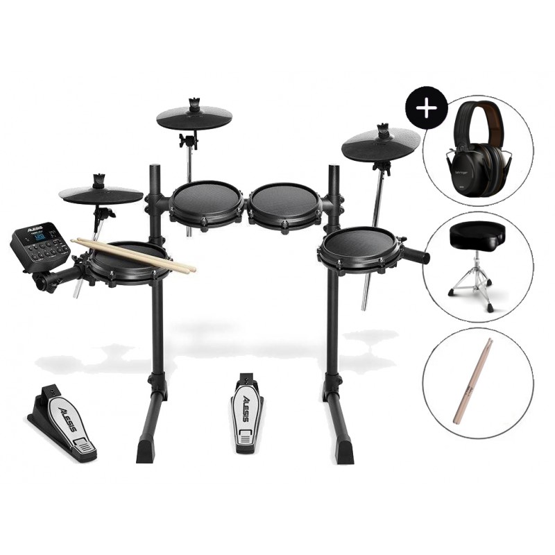 Perkusja elektroniczna Alesis Turbo Mesh Kit + słuchawki + pałki + stołek