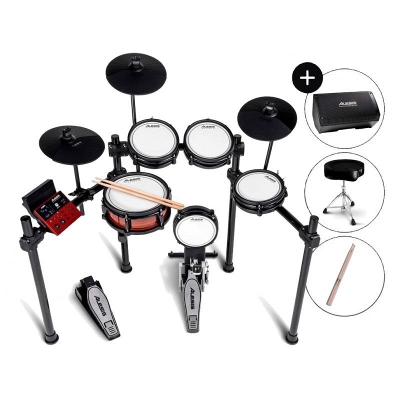 Perkusja elektroniczna Alesis Nitro Pro Kit + odsłuch + kabel + pałki + stołek