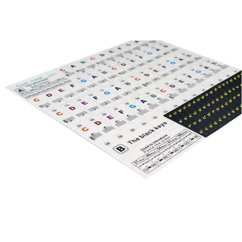 Keyboard Yamaha PSR-F52 + naklejki z literową nazwą dźwięku