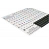 Keyboard Yamaha PSR-F52 + naklejki z literową nazwą dźwięku