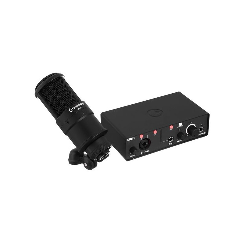 Steinberg IXO 12 Podcast Pack - Zestaw do Podcastu - 3 - Zestawy studyjne - Zestaw składający się z 2-kanałowego interfejsu audi