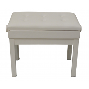 Prima PB-300 WH - Ława do pianina, biała - 1 - Siedziska, Ławy - Ława do pianina PRIMA PB łączy w sobie elegancję, wygodę i funk
