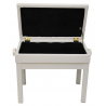 Prima PB-300 WH - Ława do pianina, biała - 2 - Siedziska, Ławy - Ława do pianina PRIMA PB łączy w sobie elegancję, wygodę i funk