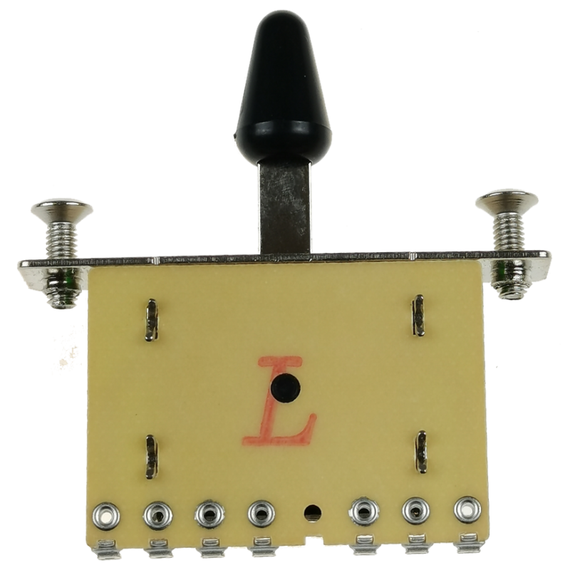 Kera Audio 5P/SQ/ST/Czarny - Przełącznik 5 pozycyjny