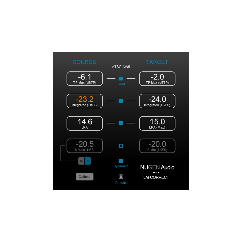 NUGEN Audio LM-Correct DynApt (Expansion) - Wtyczka VST - rozszerzenie (do pobrania)