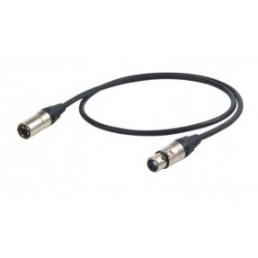 Proel Stage CVDMX1N10 - Kabel DMX 10 m - 1 - Kable DMX - Profesjonalny zmontowany kabel DMX do sygnału DMX512 z mocowaniem Neutr