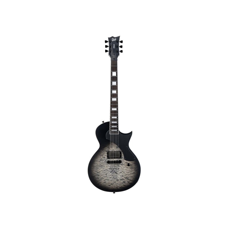 LTD EC-01FT QM Charcoal Burst Satin Teardrop - Gitara elektryczna
