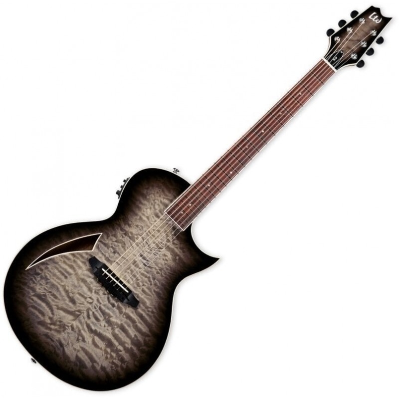 LTD TL-6 QM Charcoal Burst - Gitara elektryczna