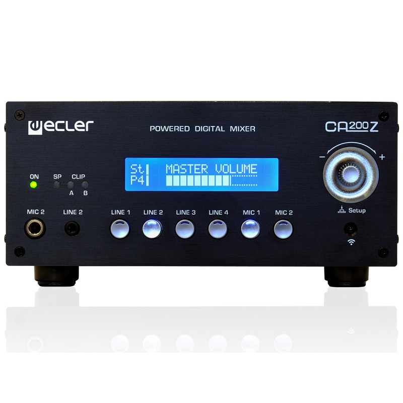 Ecler CA-200Z - powermikser instalacyjny - 3 - Powermiksery / centrale 100 V - Multimedialny Powermikser instalacyjny z możliwoś