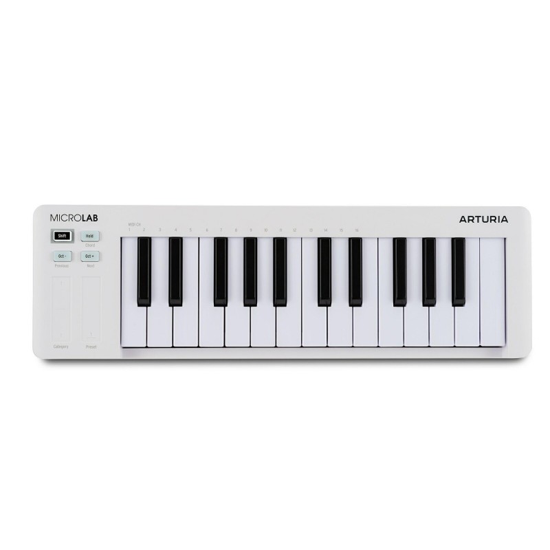 Arturia MicroLab mk3 White ultrakompaktowy kontroler MIDI - 1 - Klawiatury sterujące - MicroLab mk3 Whiteto ultra-kompaktowy kon