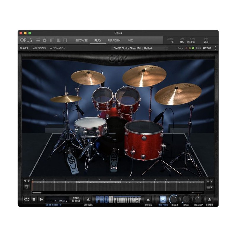 EastWest Sounds PRODrummer 2 - Wirtualne studio produkcji bębnów (do pobrania)