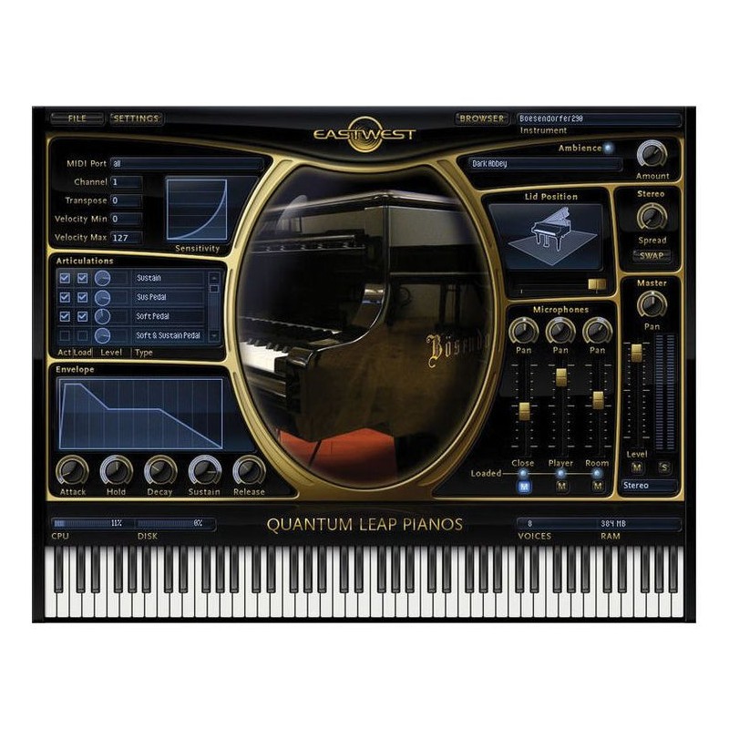 EastWest Sounds Bechstein D-280 Platinum - Wirtualny fortepian koncertowy (do pobrania)