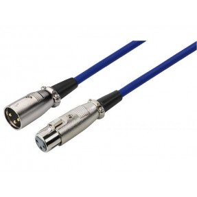 Monacor MEC-100slsBL - Kabel XLR niebieski 1m