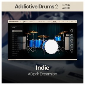 XLN Audio Addictive Drums 2: Indie ADpak - Rozszerzenie do wtyczki (do pobrania)