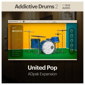 XLN Audio Addictive Drums 2: United Pop ADpak - Rozszerzenie do wtyczki (do pobrania)