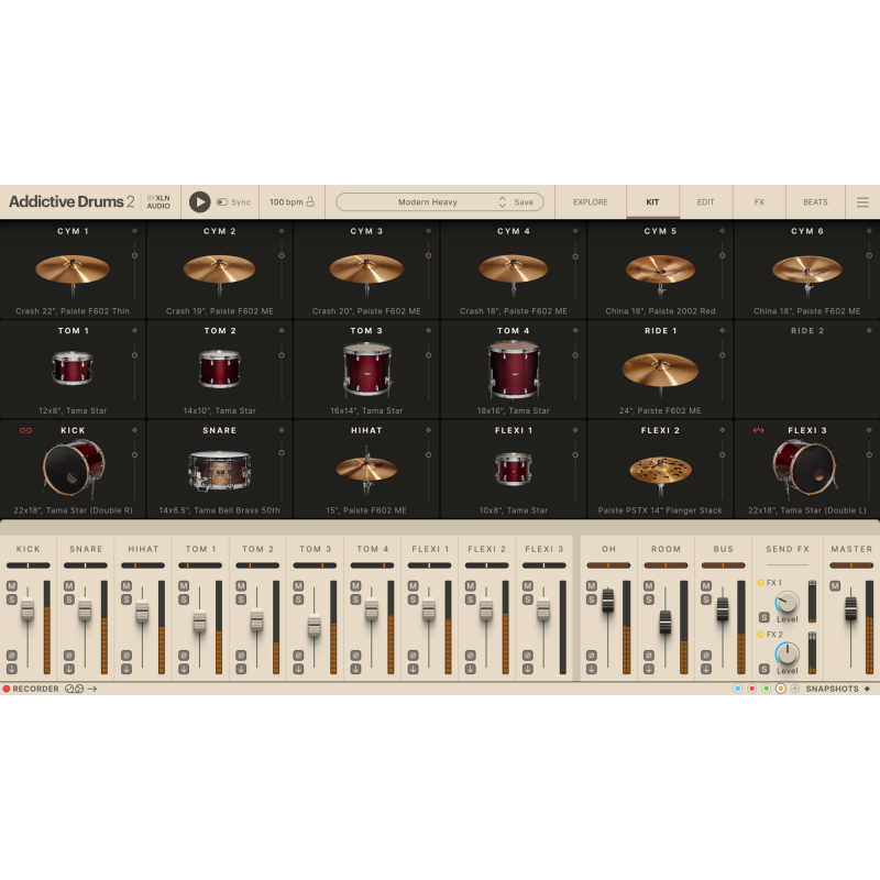 XLN Audio Addictive Drums 2: Modern Heavy ADpak - Rozszerzenie do wtyczki (do pobrania)