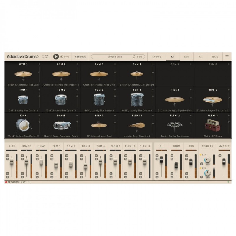 XLN Audio Addictive Drums 2: Vintage Dead - Wtyczka efektowa (do pobrania)