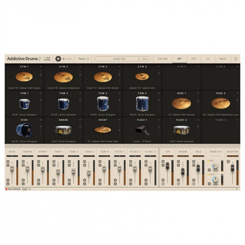 XLN Audio Addictive Drums 2: Studio Collection - Zestaw wtyczek VST (do pobrania)