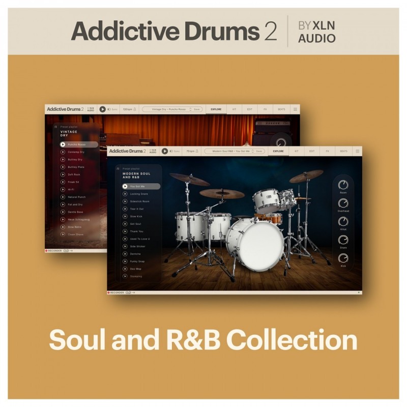 XLN Audio Addictive Drums 2: Soul & R&B Collection - Zestaw wtyczek VST (do pobrania)