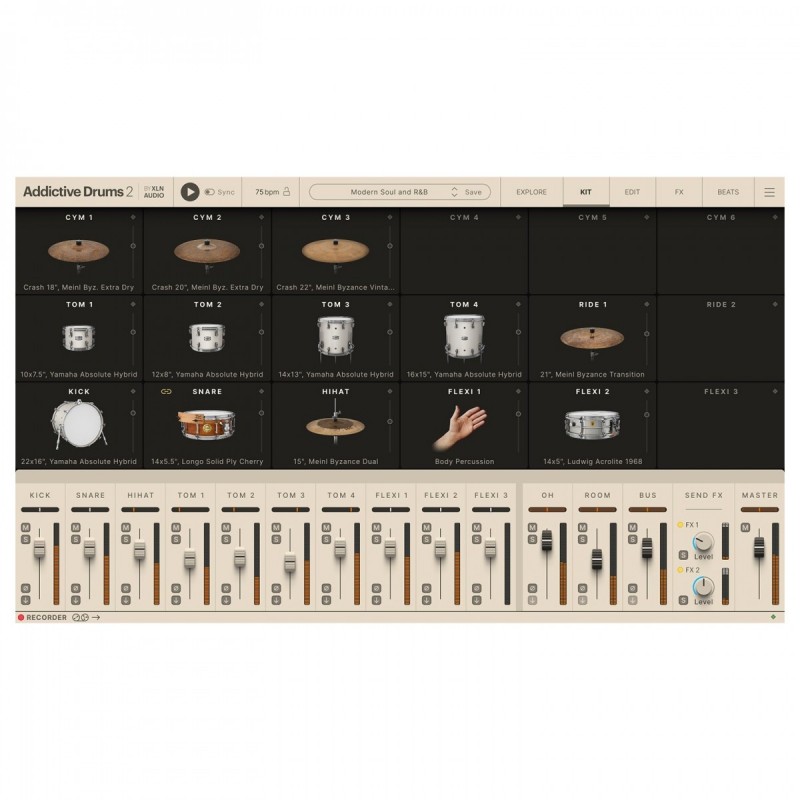 XLN Audio Addictive Drums 2: Soul & R&B Collection - Zestaw wtyczek VST (do pobrania)