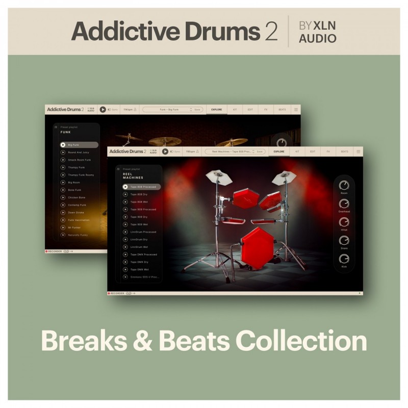 XLN Audio Addictive Drums 2: Breaks & Beats Collection - Zestaw wtyczek VST (do pobrania)